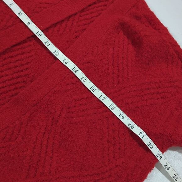 Anthropologie Sweater Womens XS Red Moth Open Front Cardigan - Picture 6 of 7